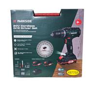 Trapano avvitatore a batteria X20V PABS 20 Li con 2 batterie agli ioni di litio