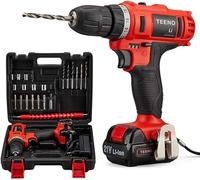 Trapano Avvitatore A Batterie TEENO Batterie LITIO 1.5 Ah + Valigia 20 Accessori