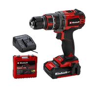 TRAPANO AVVITATORE A PERCUSSIONE EINHELL TP-CD 18/60 Li-i BL - Nero, Grigio, Rosso, 2 Ah, 40 min di carica, 1,26 kg
