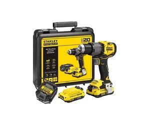 TRAPANO AVVITATORE A PERCUSSIONE STANLEY FATMAX SFMCD725D2K-QW - Giallo, Nero, 175x207x66mm, 1,2kg, 2x2,0Ah