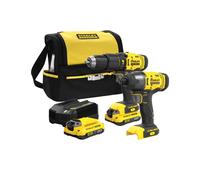 Stanley Trapano a Percussione a Batteria 18 Volt con Accessori e Borsa - SFMCK465D2S