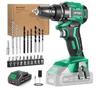 Trapano Avvitatore Batteria Brushless, BETENST Avvitatore a Batteria 21V con Batterie 2.0Ah, 45N.m Avvitatore Elettrico, 20 Coppia, 10mm Mandrino, 20 Accessori Per Casa Progetto, Fai da te, Verde