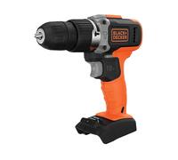 BLACK+DECKER TRAPANO/AVVITATORE A PERCUSSIONE 18V LITIO (UNITA' SENZA BATTERIA E CARICABATTERIE)- 20.250 colpi/min. 10 punti di regolazione. Velocità variabile. BCD003N-XJ
