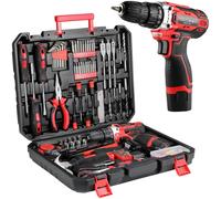 Trapano avvitatore cordless 12V con 138 attrezzi valigia utensili