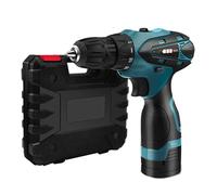 Trapano Avvitatore Doppia Batteria 12V Ricaricabile Portatile Cordless Valigetta