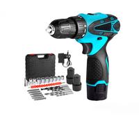 TRAPANO AVVITATORE DOPPIA BATTERIA A LITIO 18V CON VALIGETTA E 24 ACCESSORI