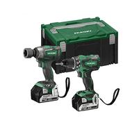 TRAPANO AVVITATORE E AVVITATORE A IMPULSI A BATTERIA HIKOKI KC18DPL Combo - Verde, 5000mAh, 75min di carica, 2 kg