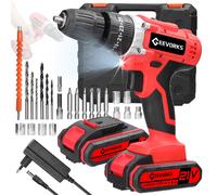 Trapano Avvitatore Elettrico 3in1 Doppia Batteria 21V con Valigetta 2 Velocità