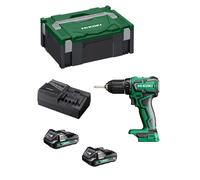 HIKOKI Akku Bohrschrauber DS18DDWRZ, Bohrfutterweite: 1,5-13 mm (18V, 2,0 Ah Li-ion Akku, Max. Festdrehmoment (hart): 55 Nm, Leerlaufdrehzahl 2.Gang: 0-1700 min-1, Brushless) Zubehör im HSCII Koffer