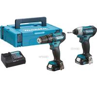 TRAPANO + AVVITATORE MAKITA CLX228AJ CON 2 BATTERIE AL LITIO DA 12V 2,0 AH