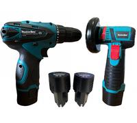 Trapano avvitatore + mini smerigliatrice flex 76mm 48V MLS2010