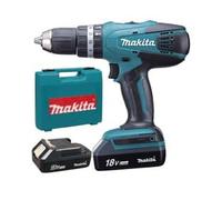 Trapano Avvitatore Percuss. 2 Vel. 2 Batt. Litio 18 V 1,5AH (HP457DWE) 2