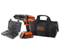 Trapano Avvitatore Percussione 18V 2 Batt. - Black E Decker