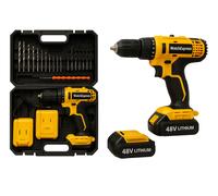 Trapano Avvitatore Professionale 2 Batteria 48V a Litio + Valigia Accessori 2025