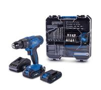 Trapano avvitatore SCHEPPACH - 20V IXES - Mandrino 13mm 50 Nm + 2 batterie + caricabatteria + 74 accessori + Scatola - C-DTB74/2-X