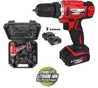 Trapano batteria al litio 18 V Valex Family-Tech 218 2 batterie valigia luce LED