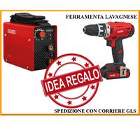 Trapano batteria litio excel 14,4 V + Saldatrice inverter 120 A mini idea Natale