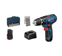 Trapano Bosch GSB 12V-15 Brushless 12V 2Ah Impulso 2 Batterie 25 Punte