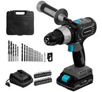 Cecotec Trapano a batteria CecoRaptor Perfect ImpactDrill 2020 Brushless Ultra Batteria da 20V e 2000mAh, Velocità senza carico 2000 rpm, Rapporto d'impatto 30000 bpm