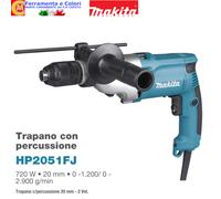 Trapano a Percussione MAKITA HP2050 (720 W)