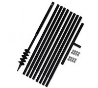 Trapano da terra con manico 80 mm con Tubo di prolunga Acciaio 9 m