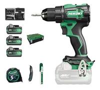 Trapano DV18DE 18V con Perc Brush e 3BATT e Acc Hikoki
