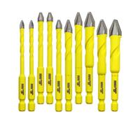 Trapano eccentrico a spirale 5/6/8/10/12MM Set di punte DARTOTEK Twist Drill Bits Legno/Vetro/Plastica/Mattone in calcestruzzo Multi-Material Drill Bit con Bit Storage Case, 10 pz