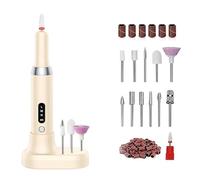 Trapano Elettrico For Unghie, Levigatura Professionale Delle, Lucidatura, Rimozione Della Pelle Morta, Lima For Artistica, Penna, Macchina For Manicure Semplice da usare(Khaki)