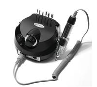 Trapano elettrico for unghie regolabile da 20000 giri/min, levigatrice, set di frese for pedicure e manicure, attrezzatura for lucidatura delle unghie(Black-202DMJ)