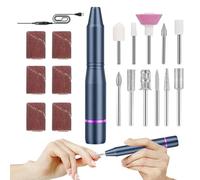 Trapano elettrico per unghie, per unghie elettrica - Set di lime per unghie elettriche - Set per lucidatura con punte per trapano per unghie, strumenti per manicure e pedicure per principianti e profe