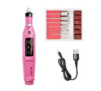 Trapano elettrico per unghie, Trapano for unghie portatile USB for peeling e lucidatura delle, kit for trapano for con penna for lucidare le per allenamento e uso domestico(USB Pink)