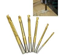 Trapano Elettrico Set cacciavite Elettrico LLD 6 PCS/Set ad Alta velocità in Acciaio con Codolo Twist Drill Bit for Il Drilling Metallo, Legno e plastica Acciaio rapido Codolo cilindrico Punta elico