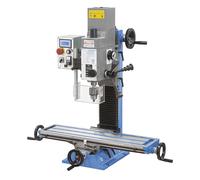 Trapano fresa da banco ad ingranaggi FERVI T061A con illuminazione visualizzatore di giri