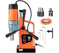 Trapano magnetico 1550W 2" Diametro foratura 13000N 500 RPM Trapano a colonna elettrico portatile con trapano a velocità variabile,Stabilità