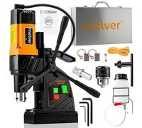 Trapano magnetico a nucleo, leggero, industriale, con Weldon e Borcope, mandrino Fi-40 mm/1480 W/10 kg/690 giri/min