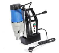 Trapano magnetico da 1680 W con fusibili di ricambio e maniglie a bilanciere, campo di foratura 3-28 mm di diametro, forza magnetica massima 13800 N, velocità 300 giri/min