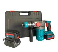 Trapano Martello Demolitore a Batteria 88V SDS PLUS con 2 Batterie 6Ah - Motore Brushless 3.2J, 5200 BPM, Perforatore per Perforazione su Cemento e Muratura