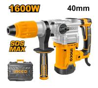 TRAPANO MARTELLO DEMOLITORE ROTATIVO 3 FUNZIONI 1600W SDS-MAX + VALIGETTA INGCO