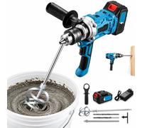 Trapano Miscelatore Elettrico Brushless, Utensile A 2 Velocità E Coppia | Utensile Elettrico Portatile, Motore Brushless, Mandrino In Acciaio, 2 Velocità, Interruttore A Velocità Variabile, Display