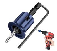Trapano per lavello da banco - Drill per lavello da banco, strumenti per la lavorazione del legno regolabili | Strumenti per la falegnameria per trapano da banco, set di punte conici per trapano