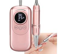 Trapano Per Unghie a Basso Rumore, Trapano Per Unghie Levigatrice Portatile 35000 Rpm, Per Tornio Elettrico Per Unghie Da Viaggio Accessori Per Manicure Per Salone,rosegold