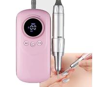 Trapano Per Unghie a Basso Rumore, Trapano Per Unghie Levigatrice Portatile 35000 Rpm, Per Tornio Elettrico Per Unghie Da Viaggio Accessori Per Manicure Per Salone,pink