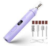 Trapano per unghie elettrico per unghie, lima elettrica per unghie, kit per principianti in gel acrilico, manicure, pedicure, lucidatura, strumento con 8 punte per unghie in gel e uso domestico