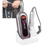 Trapano Per Unghie Ricaricabile/plug-in Da 30000 Giri/min, Mini Smerigliatrice Elettrica Portatile Per Unghie, Trapano Elettrico Per Unghie Con Spazzola Di Carbone,Gray-plug-in