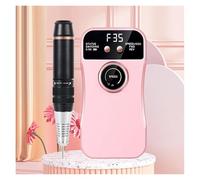 Trapano per unghie, Trapano elettrico professionale for unghie ricaricabile da 35000 giri/min per uso domestico in salone(Pink)