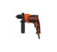 Black & Decker Trapano percussione 2 velocità meccaniche 710W mandrino autoserrante con valigetta e accessori - BEH710KQS