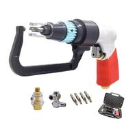 Trapano pneumatico per saldatura a punti, 1800 giri/min con 4 punte, convertitore a 360° e scatola, rimozione di precisione, kit di riparazione ammaccature per saldatrice