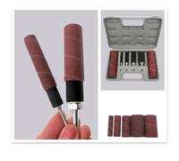 Trapano pressa levigatrice batteria kit 20 pz con manicotti in gomma e custodia
