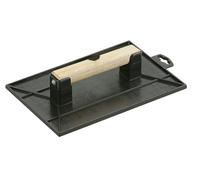 Trapano rettangolare in plastica 270x180 mm, ideale per levigare e livellare superfici nei lavori di costruzione e rimodellamento.
