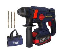 TRAPANO SCALPELLATORE A BATTERIA MARTELLO DEMOLITORE SDS PLUS 4AH 21V 89862